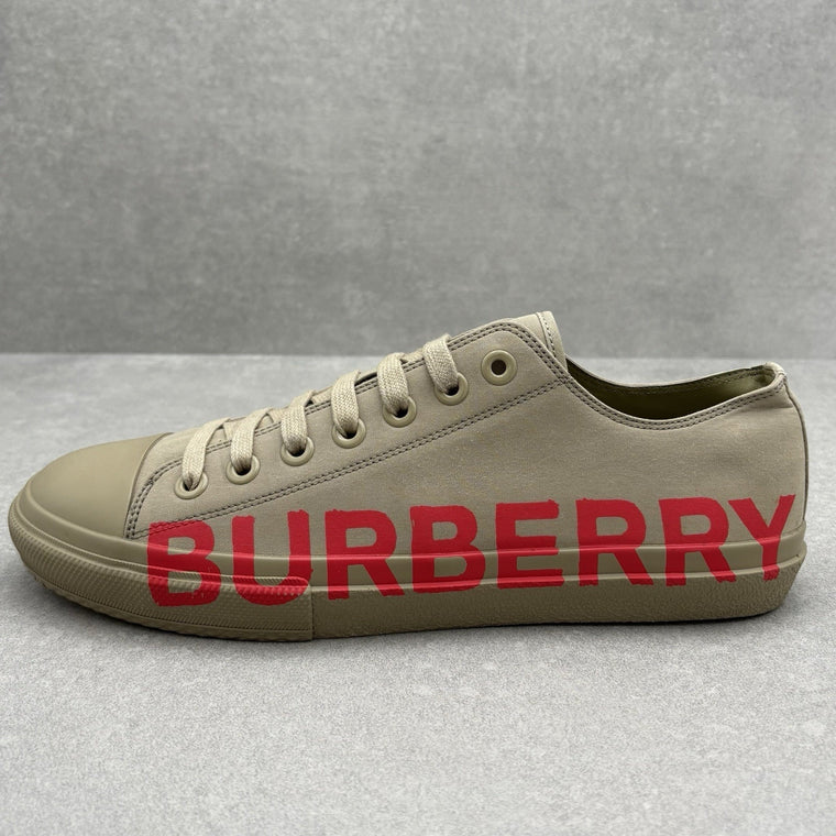Burberry Gabardine Low Top Beige Red — photo 9