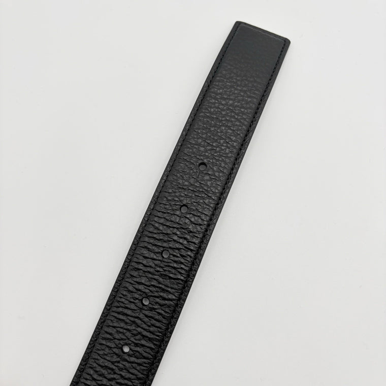 Core Logo Buckle Black/Black/Gold-Tone Belt — photo 8