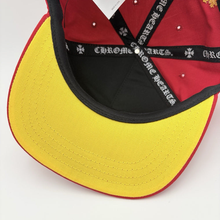 CH Silver Button Hat Red Yellow — photo 10