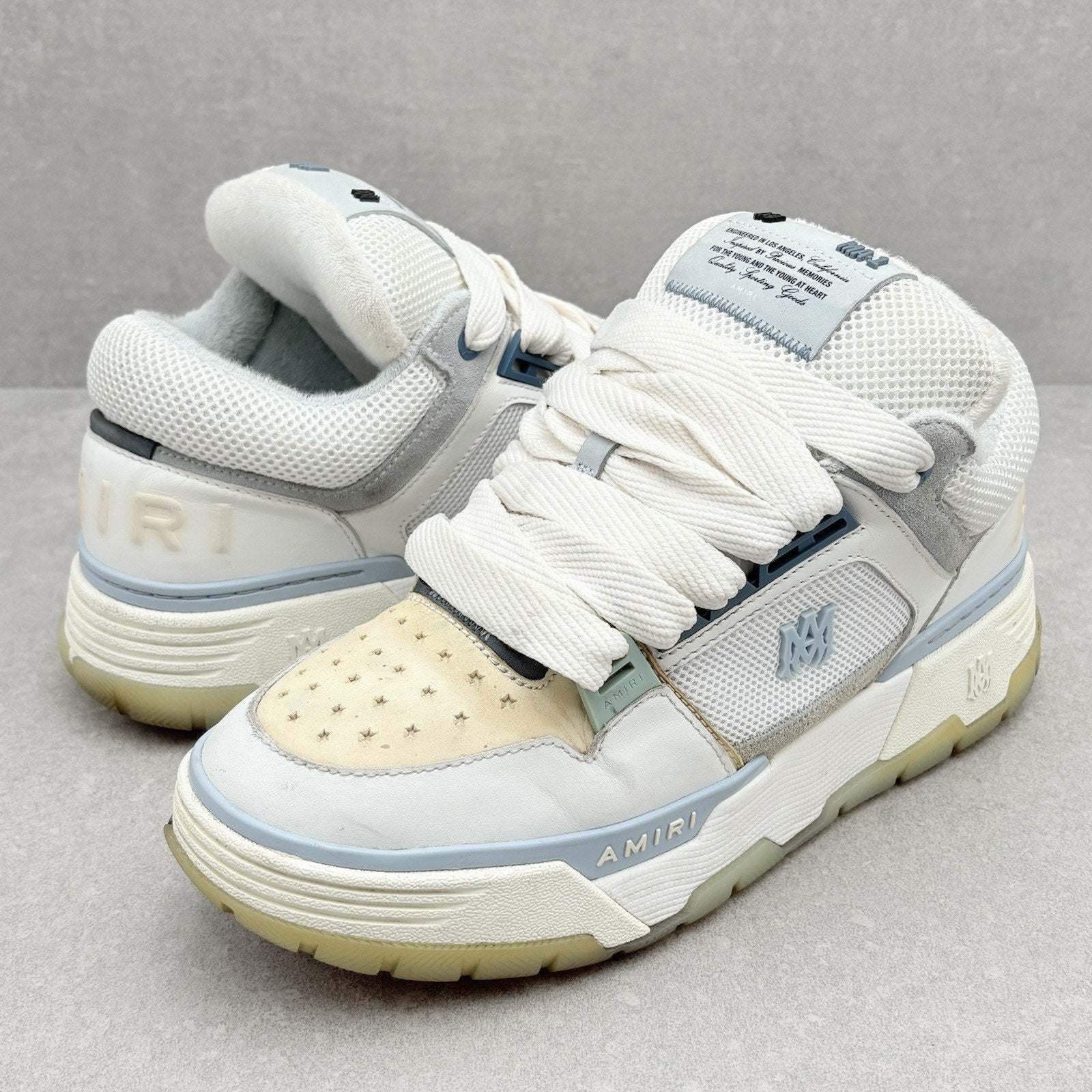 Amiri MA-1 ' White Blue ' | Size 43 (10 US)