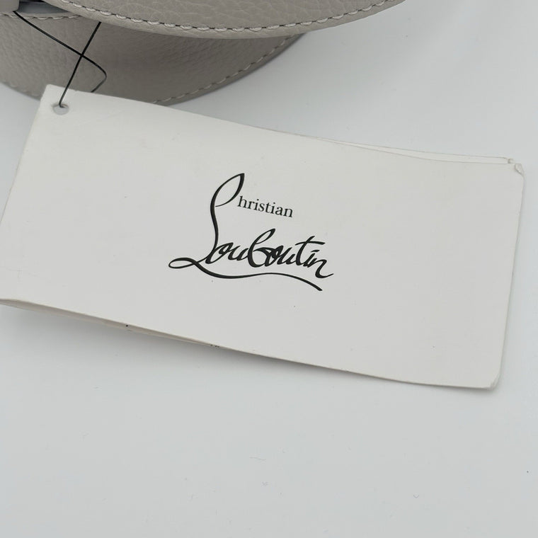 Happy Rui CL Logo Belt Grey Leather — photo 9