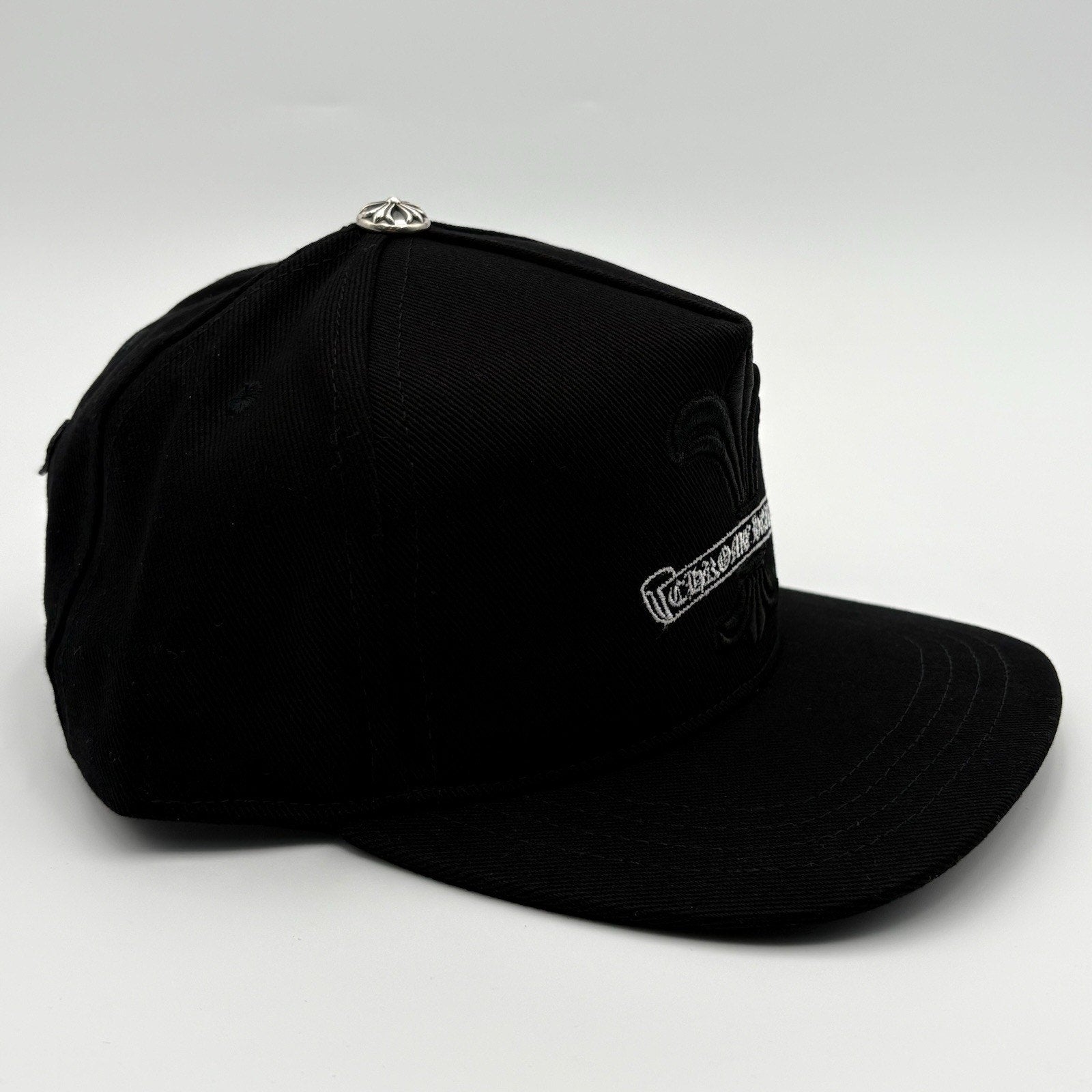 BRAND NEW! - Chrome Hearts Fleur Snapback Hat ' Black '