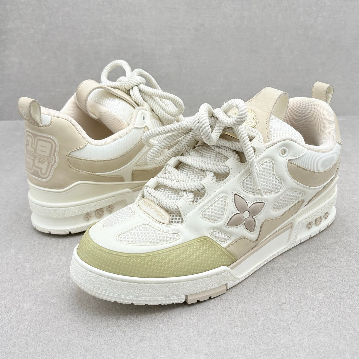 Skate Sneaker Beige White