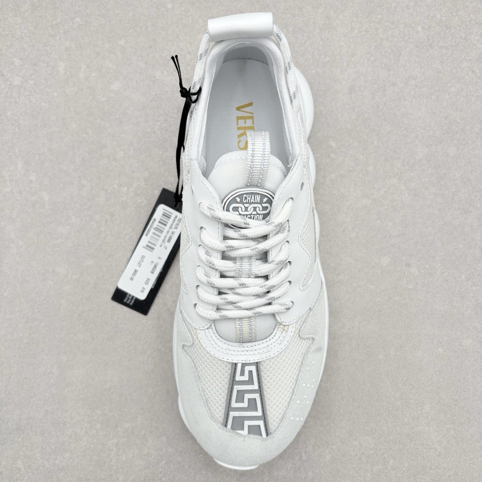 Versace Chain Reaction Sneakers ' White ' | Size 41.5 (8.5 US)