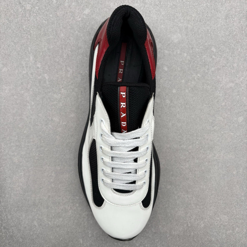 Prada Americas Cup ' Black White Red ' | Size 7 UK (8 US)