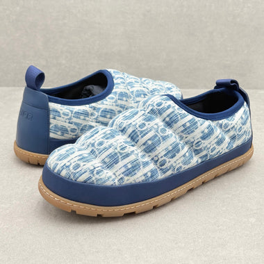 WORN ONCE! Dior Oblique Quilted Snow Puffer Slipper Blue