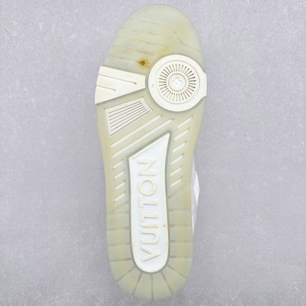 Louis Vuitton Trainer Denim ' Beige ' | Size 8.5 LV (9.5-10 US)