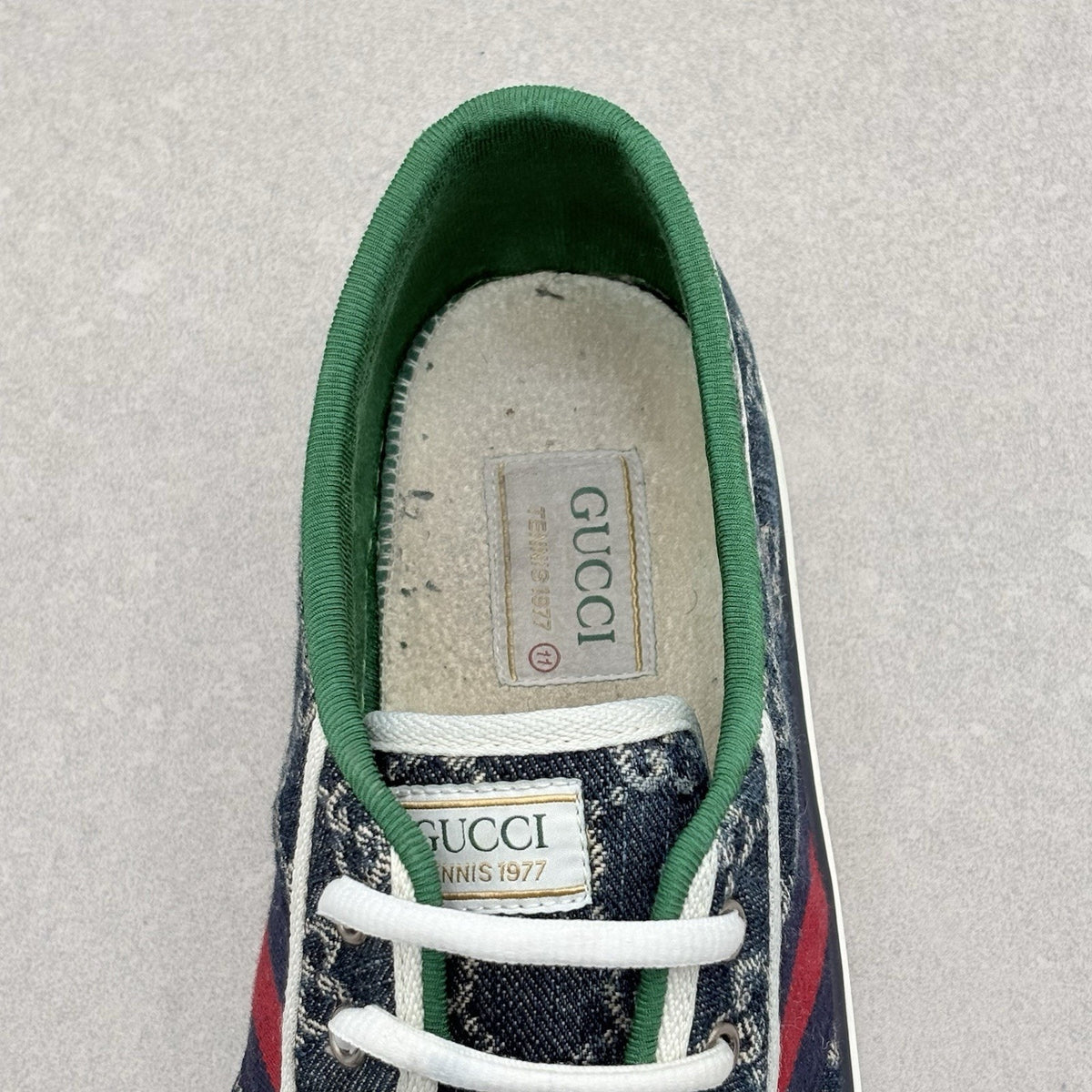 Tennis 1977 Denim GG Print Sneaker — photo 12