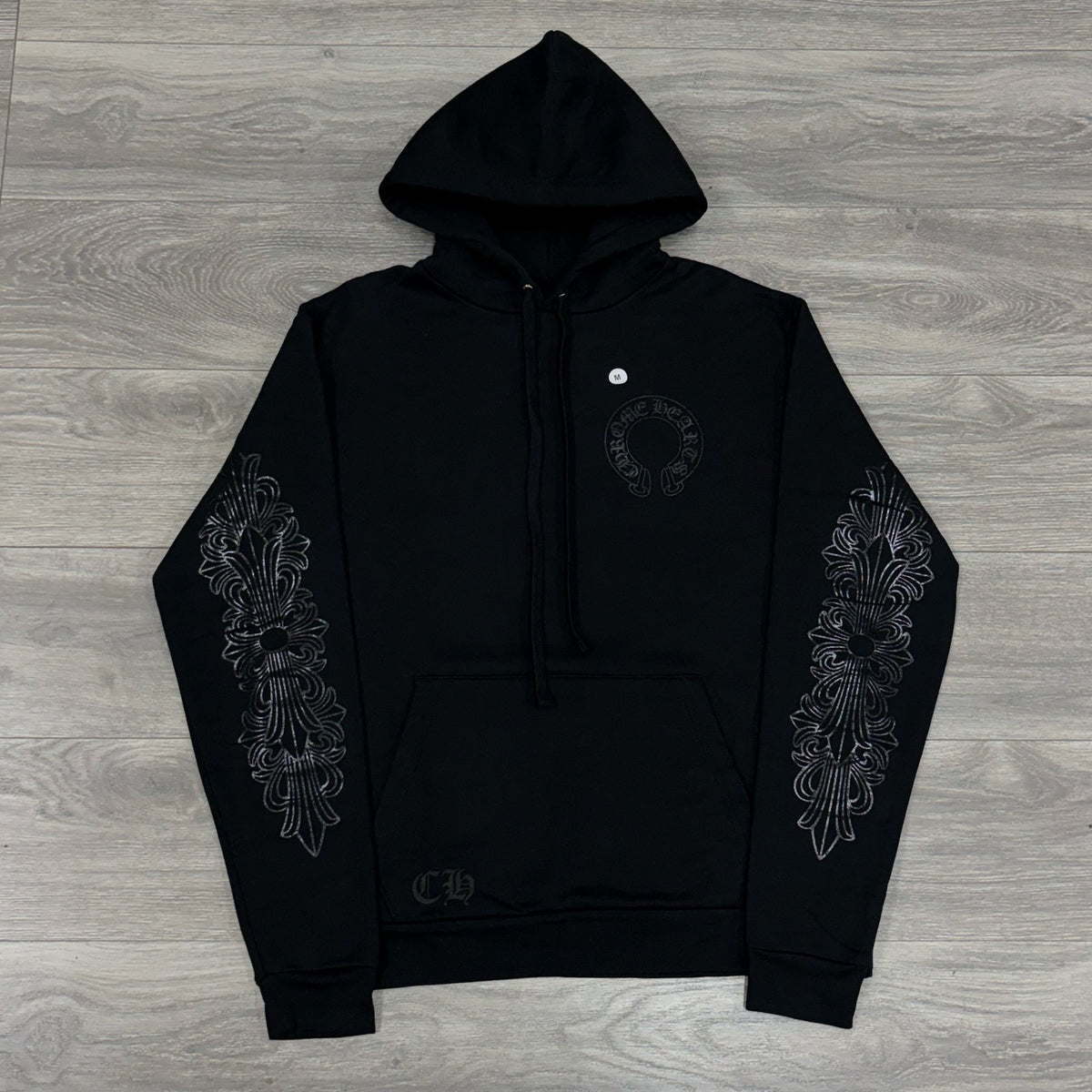 Floral Horseshoe Hoodie 'Black'