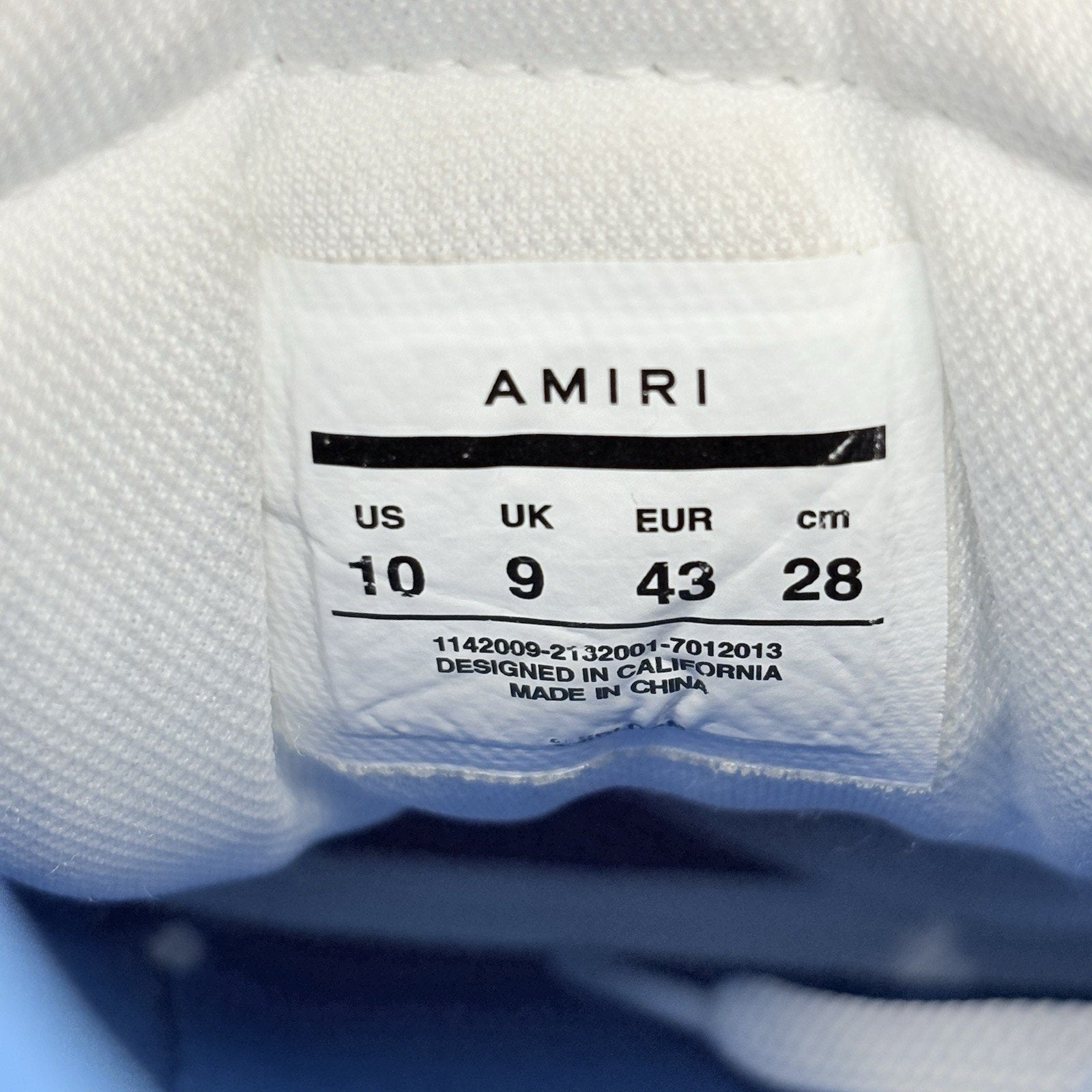 Amiri Skel High Top ' White Blue ' | Size 43 (10 US)