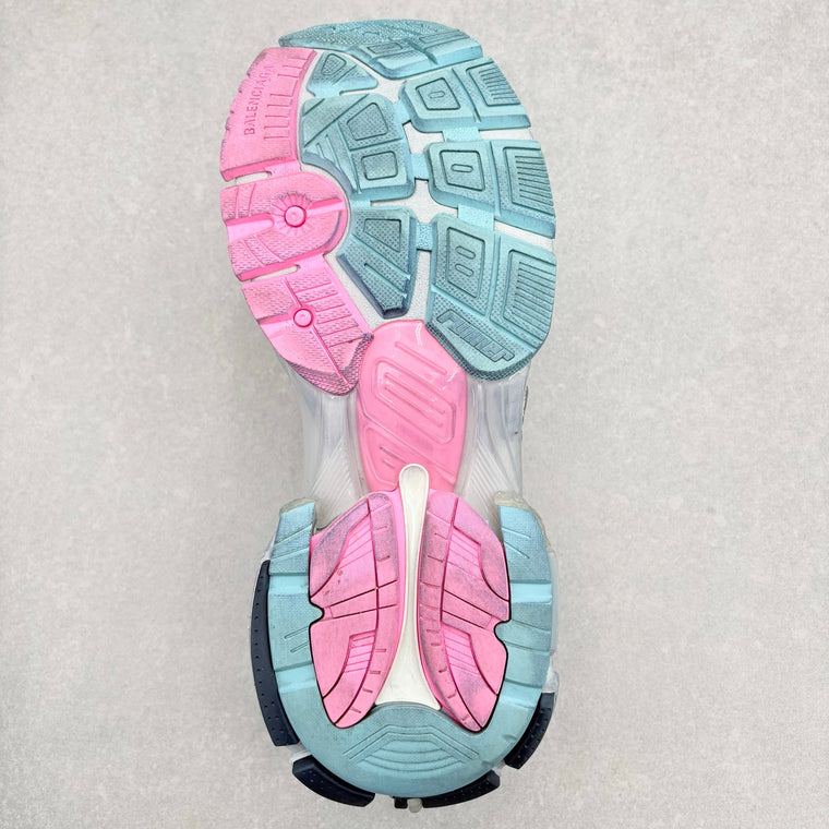 Balenciaga Runner Sneaker Gray Pink Blue — photo 12