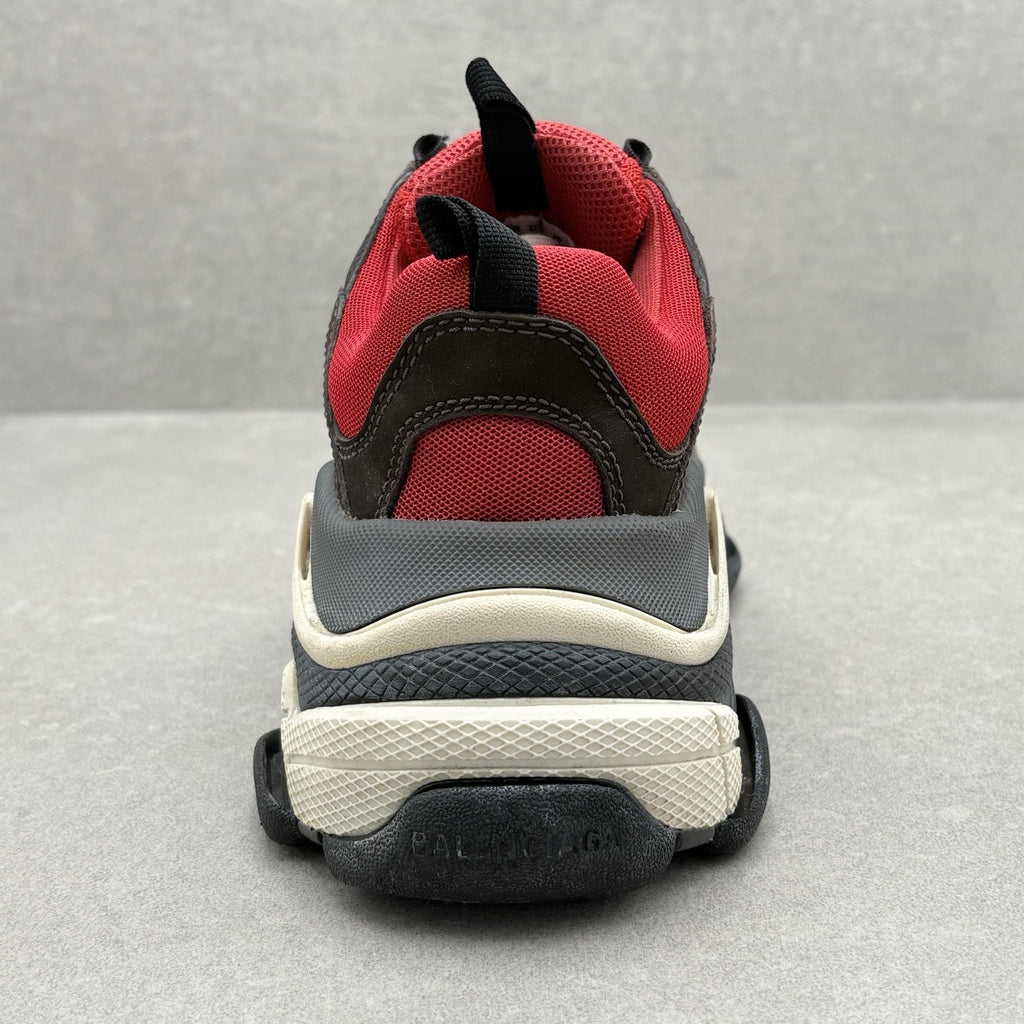 Balenciaga Triple S ' Red Black ' Pre-Distressed ' | Size 40 (7 US)