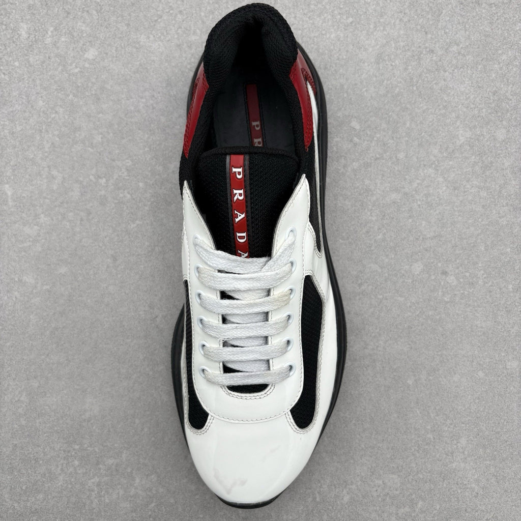 Prada Americas Cup ' Black White Red ' | Size 7 UK (8 US)
