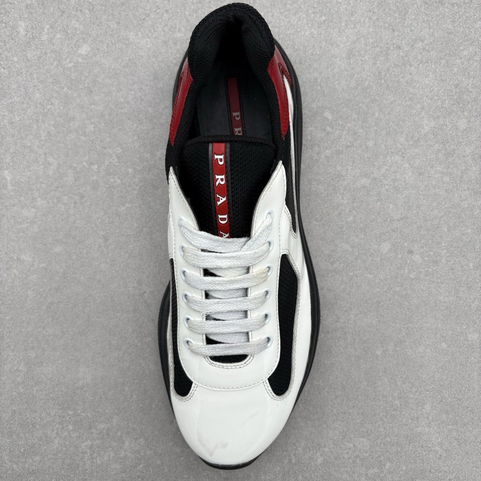 Prada Americas Cup ' Black White Red ' | Size 7 UK (8 US)