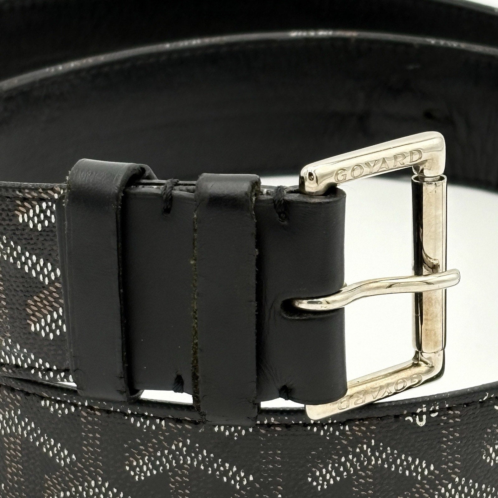 Goyard Florida Goyardine Belt ' Black '