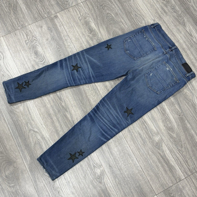 Jeans Black Star Patches — photo 8