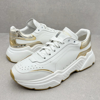 Daymaster Leather Sneaker White Gold