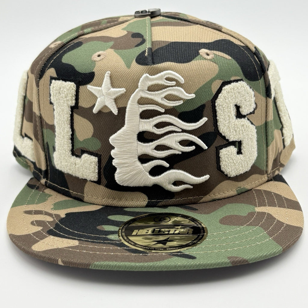 NEW! - Hellstar Og Patch Fitted Hat ' Camo '