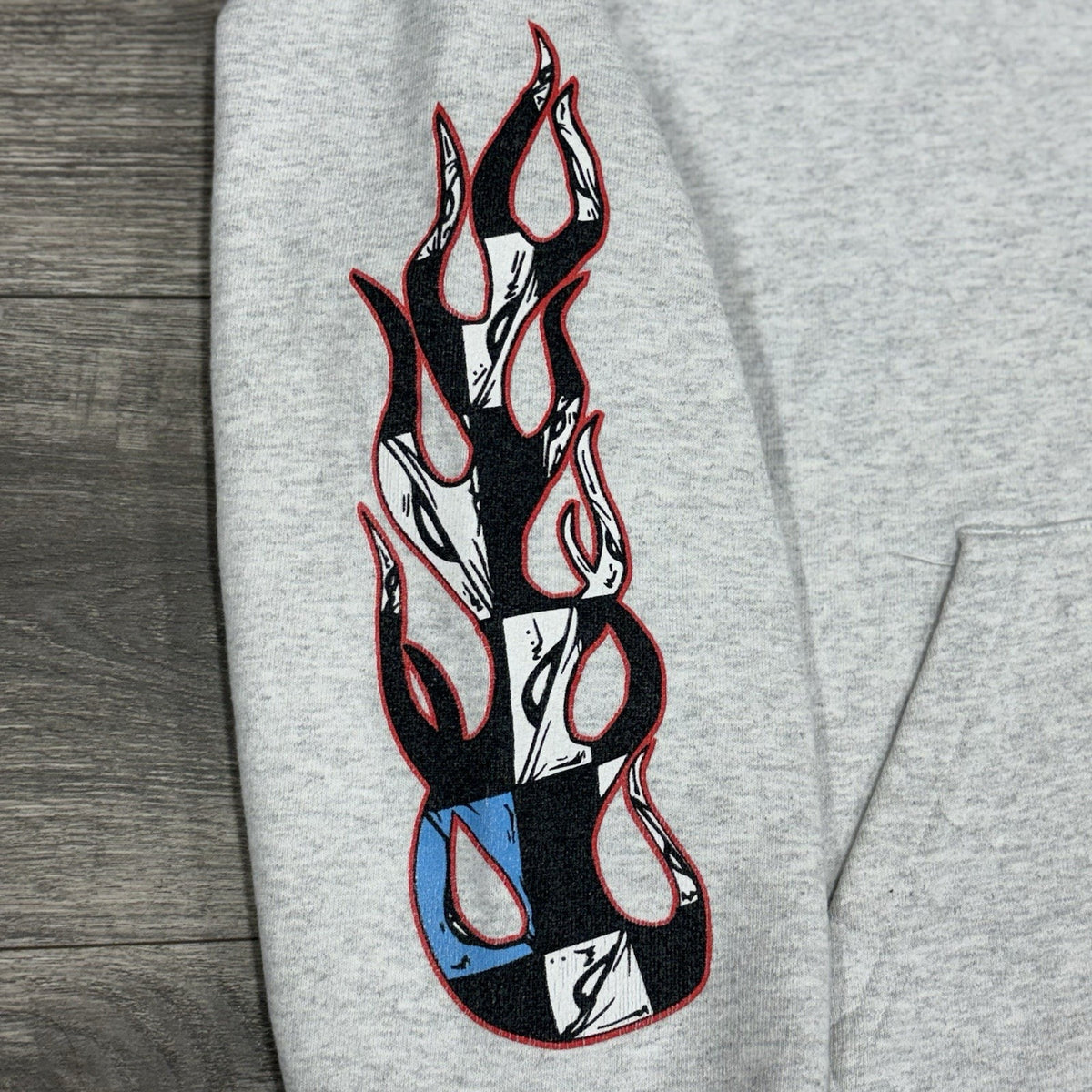 x Matty Boy Flames Hoodie Heather Grey — photo 8