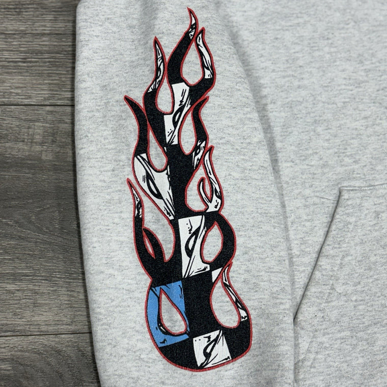 x Matty Boy Flames Hoodie Heather Grey — photo 8
