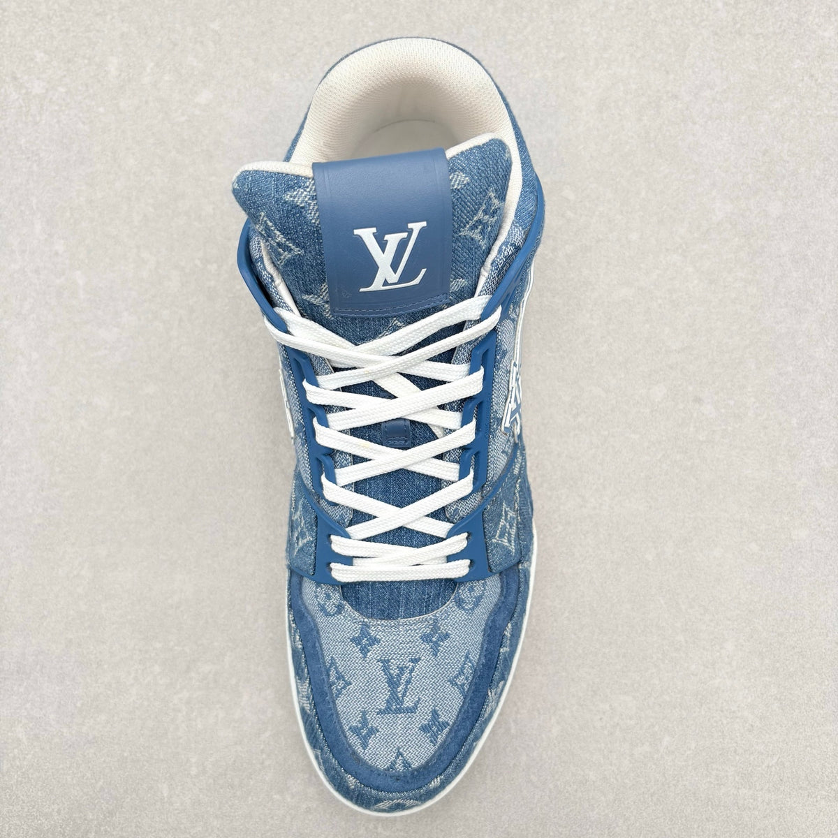 Monogram Denim Trainer Mid — photo 11
