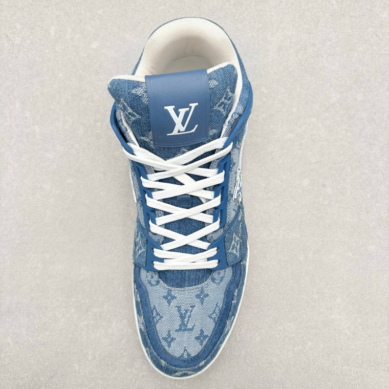 Monogram Denim Trainer Mid — photo 11