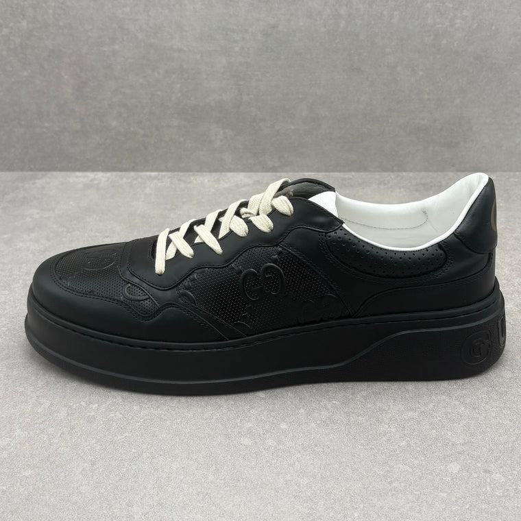 GG Embossed Leather Sneaker Black — photo 7