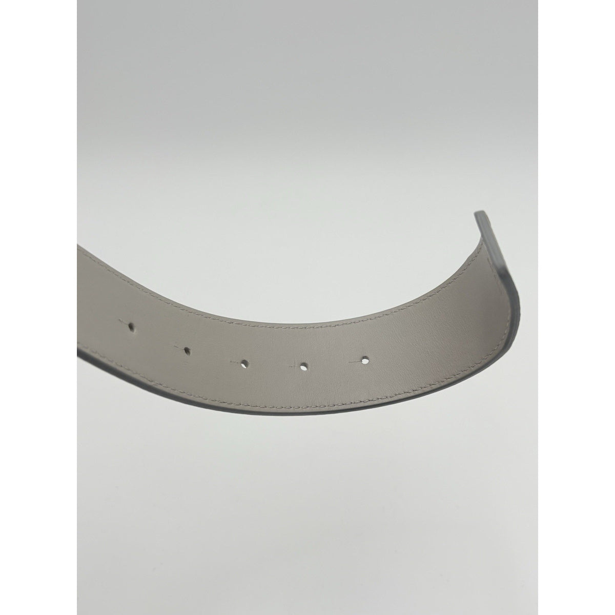 Happy Rui CL Logo Belt Grey Leather — photo 7