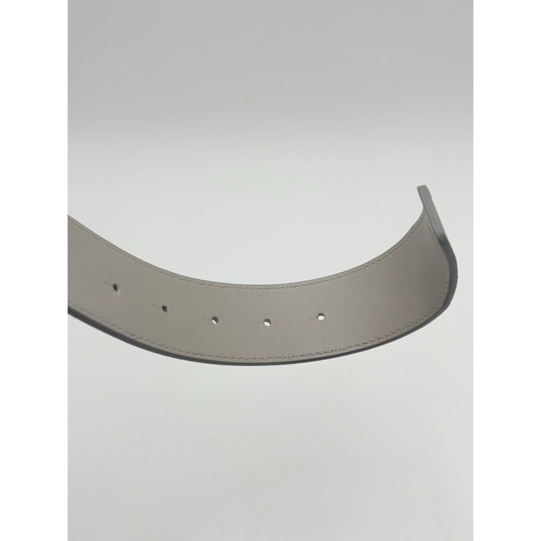 Happy Rui CL Logo Belt Grey Leather — photo 7