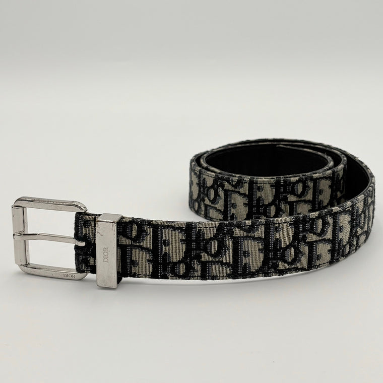 Oblique Jacquard Belt Beige Black — photo 3