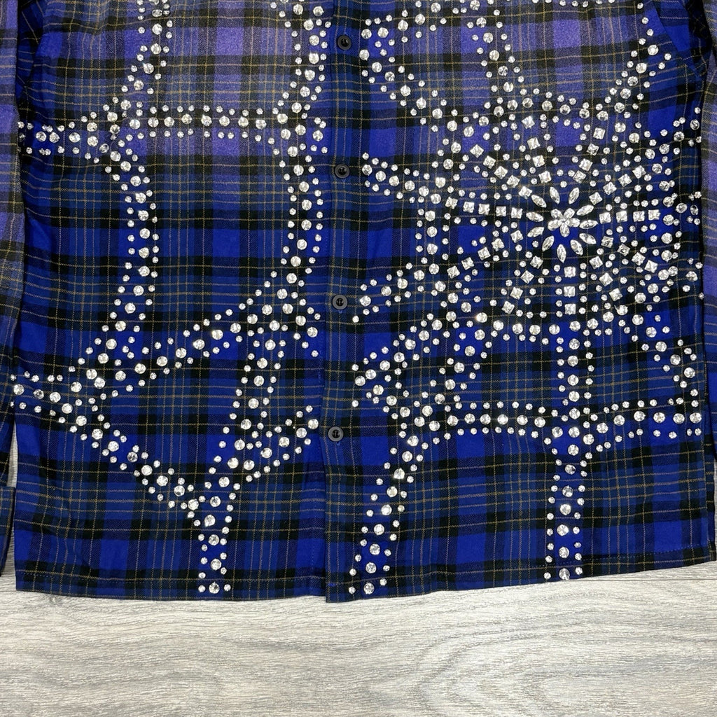 BRAND NEW! Vale Inferno Flannel ' Blue ' | Size XL