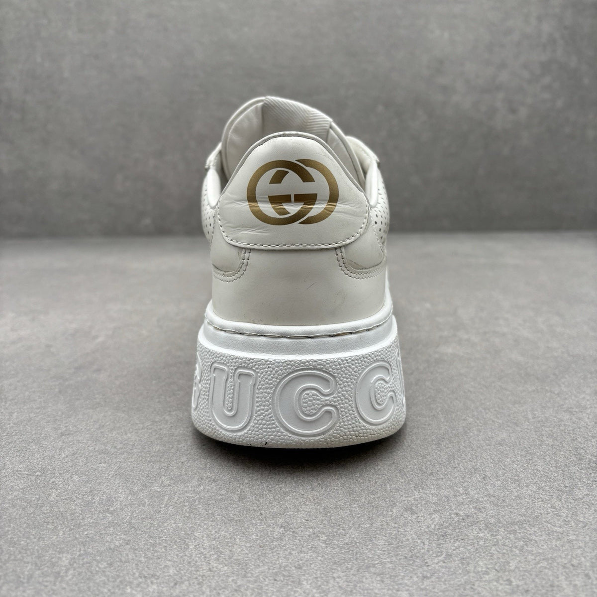 GG Embossed White Leather — photo 3