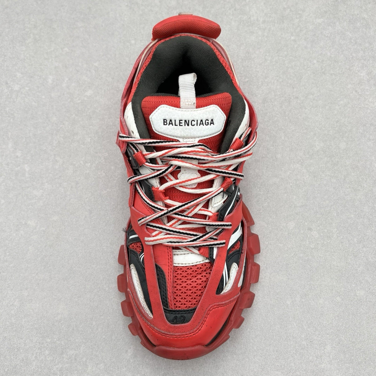 Track Clear Sole Red White Black — photo 10