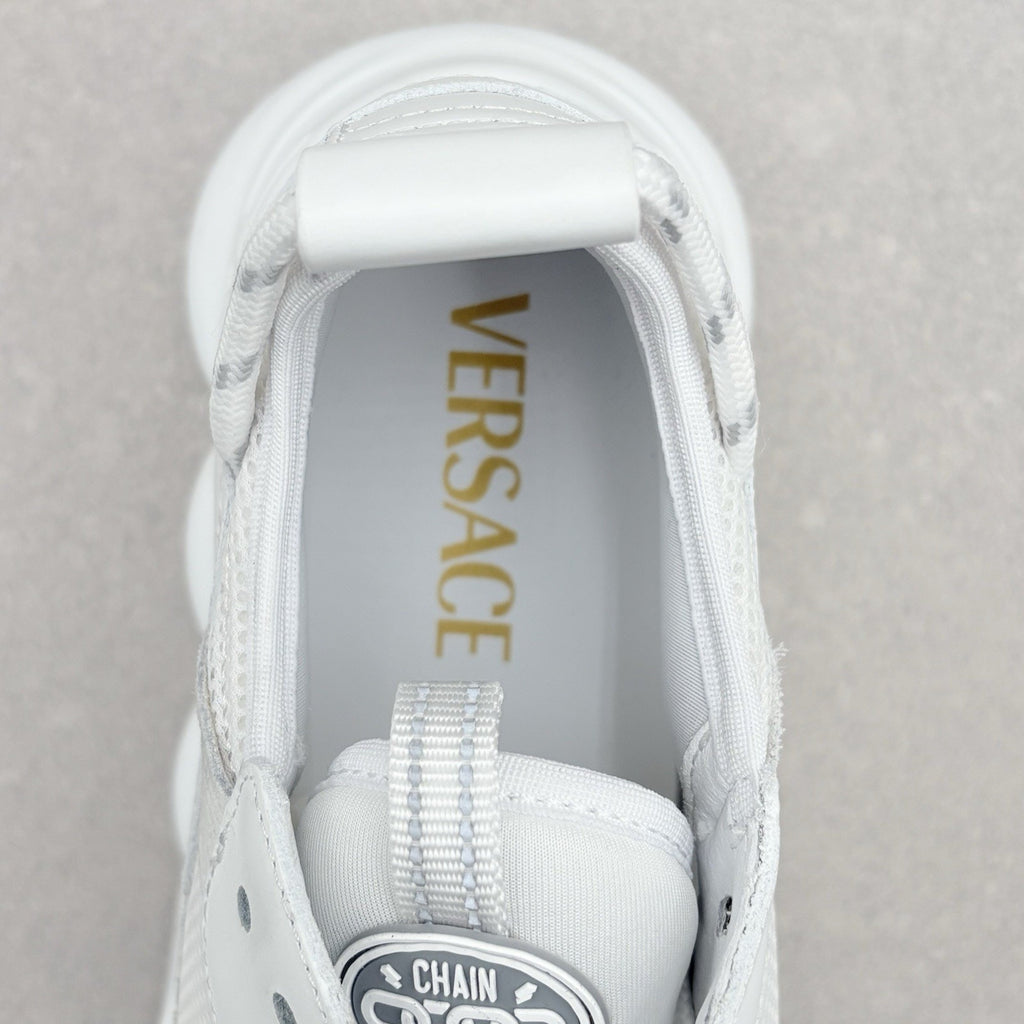 Versace Chain Reaction Sneakers ' White ' | Size 41.5 (8.5 US)