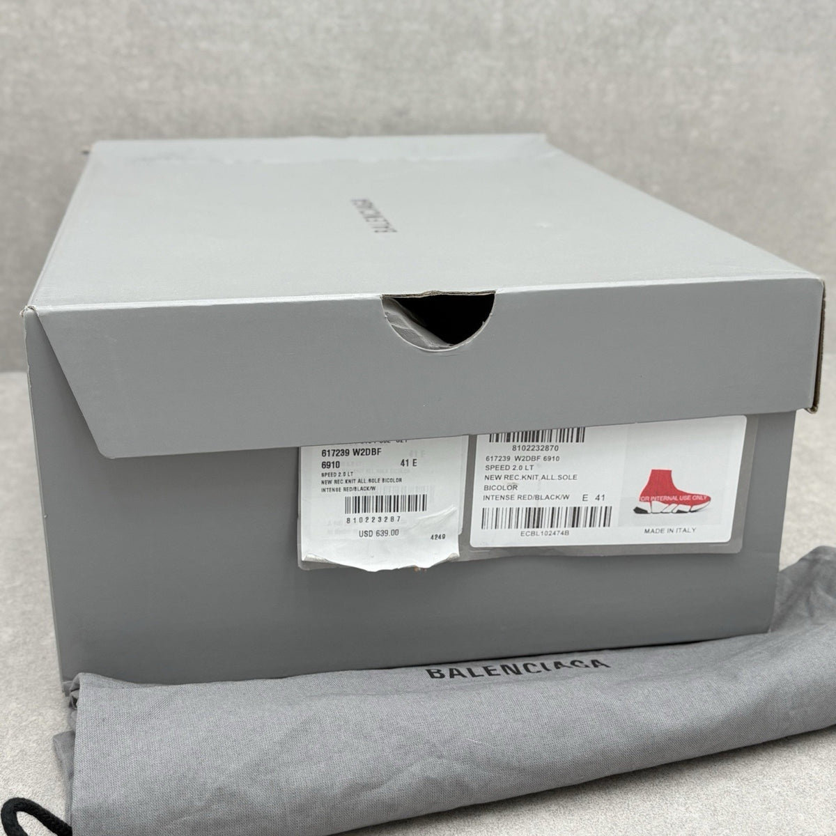 BRAND NEW - Balenciaga Speed 2.0 All Over Logo Intense Red — photo 15