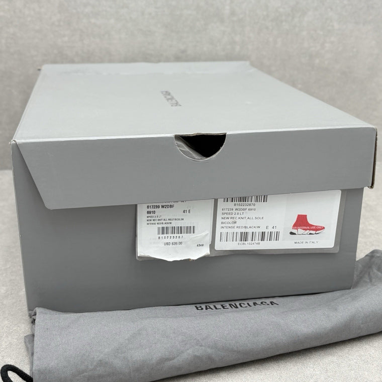 BRAND NEW - Balenciaga Speed 2.0 All Over Logo Intense Red — photo 15