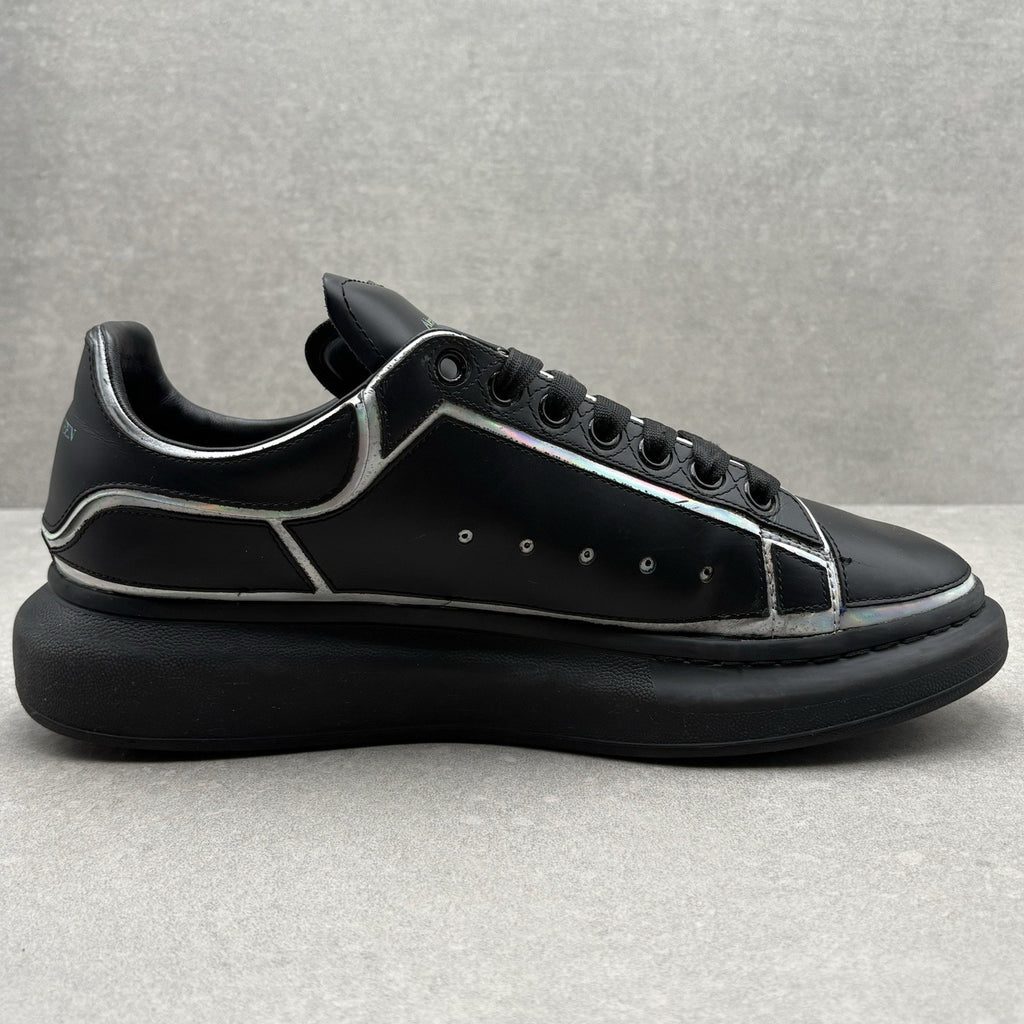 Alexander McQueen Oversized Sneaker ' Black Silver Holo ' | Size 46.5 (13.5 US)