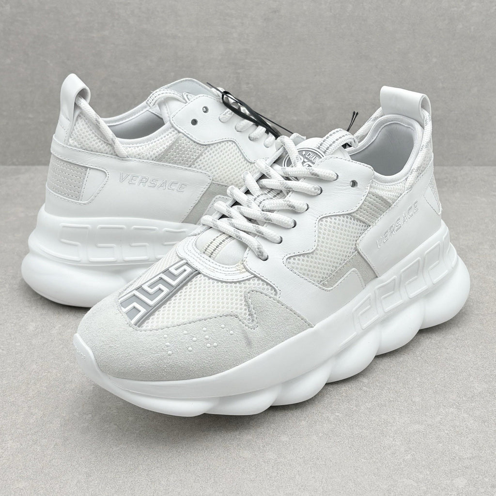 Versace Chain Reaction Sneakers ' White ' | Size 41.5 (8.5 US)