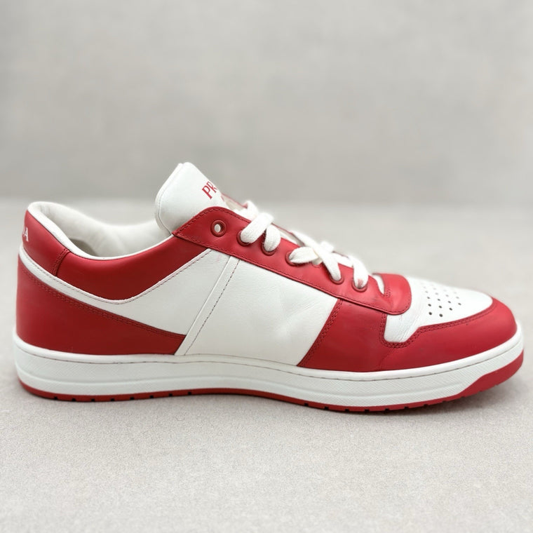 Downtown Leather Sneakers White Lacquer Red — photo 10