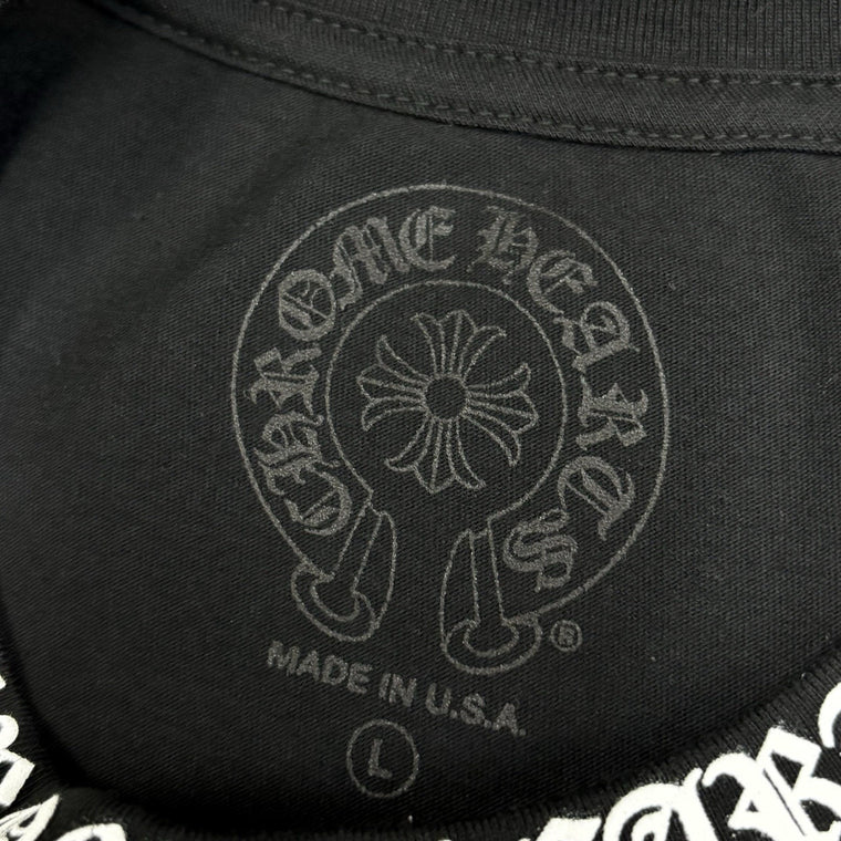 Neck & Vertical Logo Long Sleeve Black — photo 7