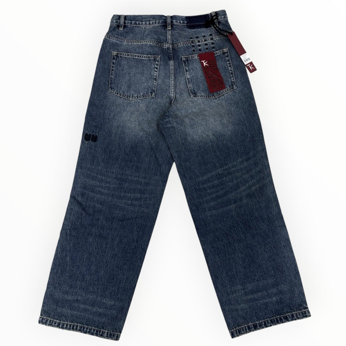 Denim Baggy Jeans With Zippers — photo 3