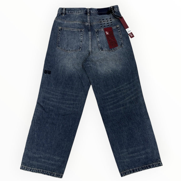 Denim Baggy Jeans With Zippers — photo 3