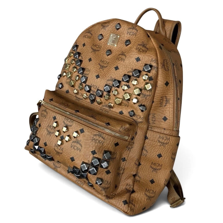 Stark M Studded Backpack Cognac — photo 3