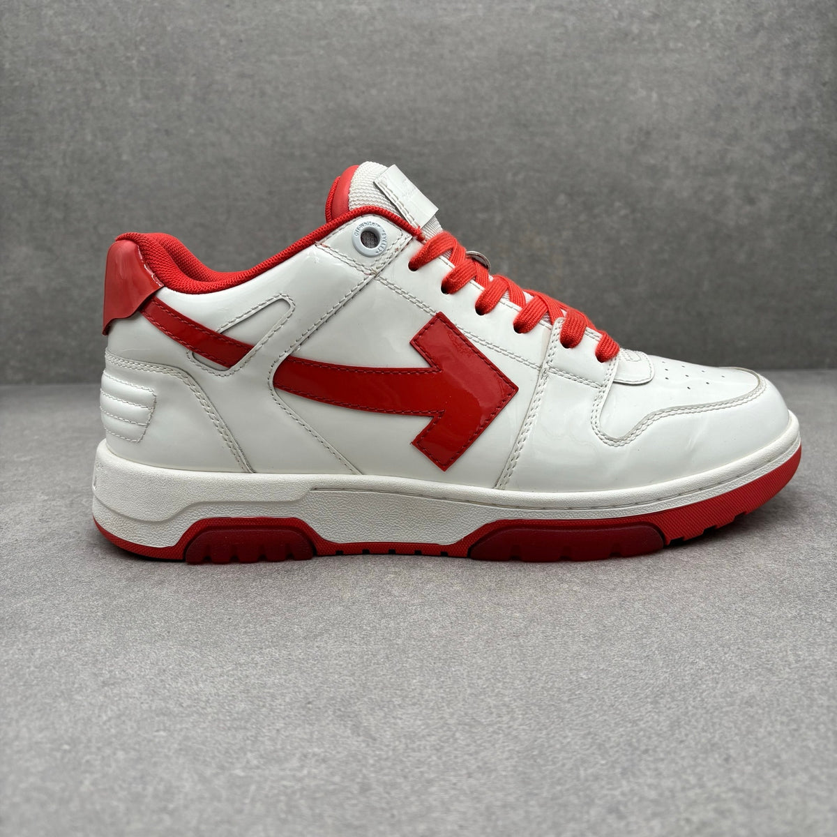 Off White Out of Office Patent Leather White Red — photo 2
