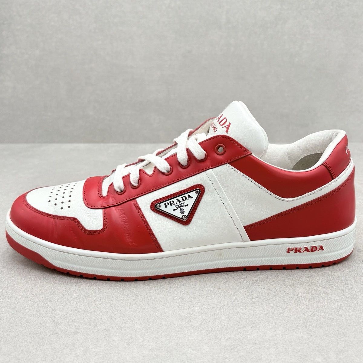 Downtown Leather Sneakers White Lacquer Red — photo 8