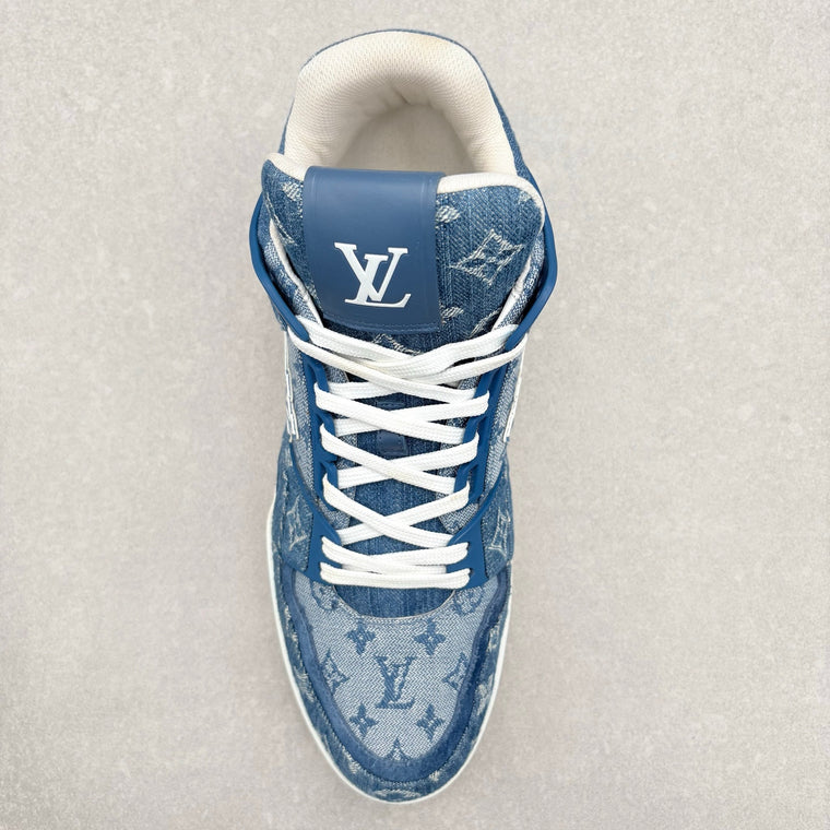 Monogram Denim Trainer Mid — photo 5