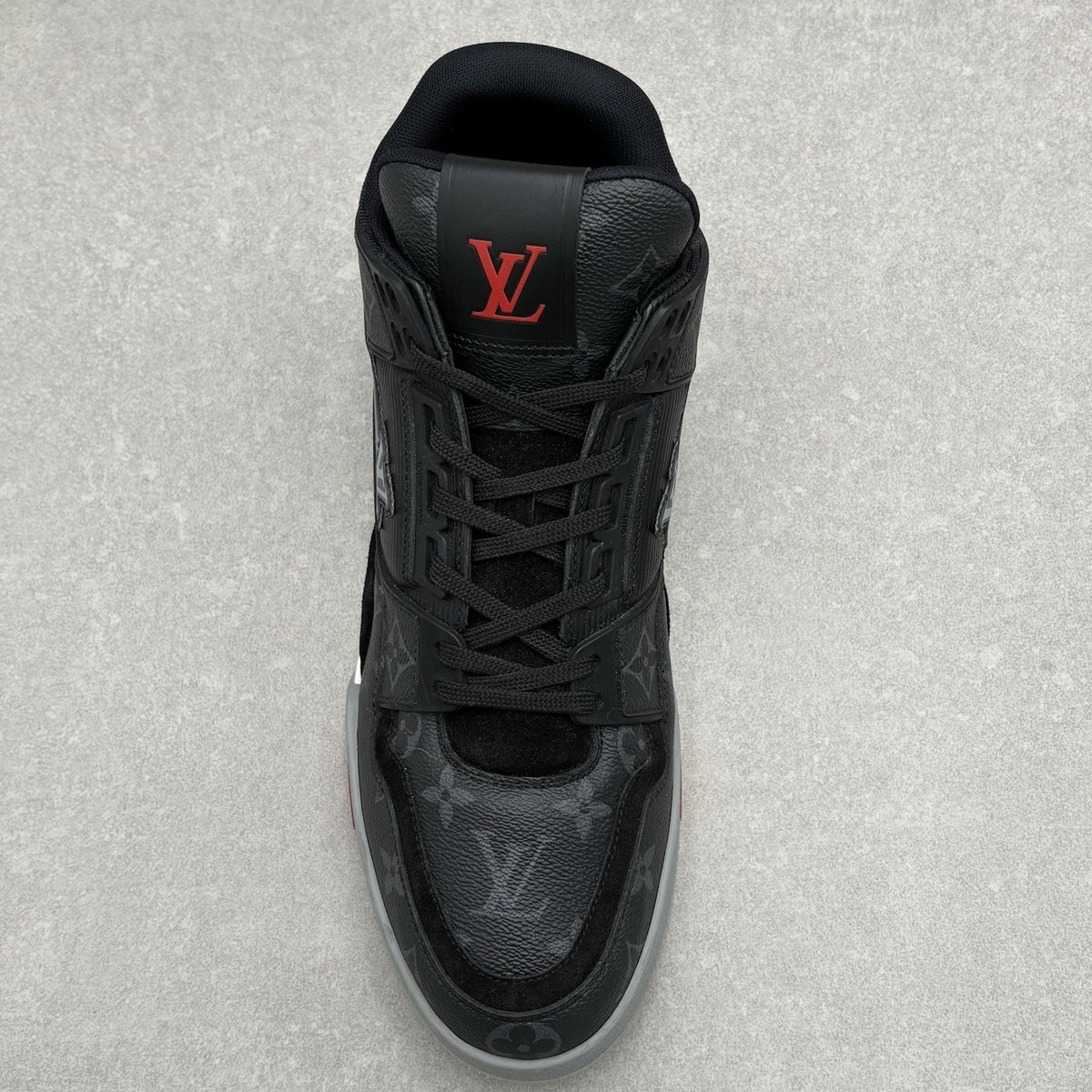 Trainer Mid Black Monogram Red — photo 5