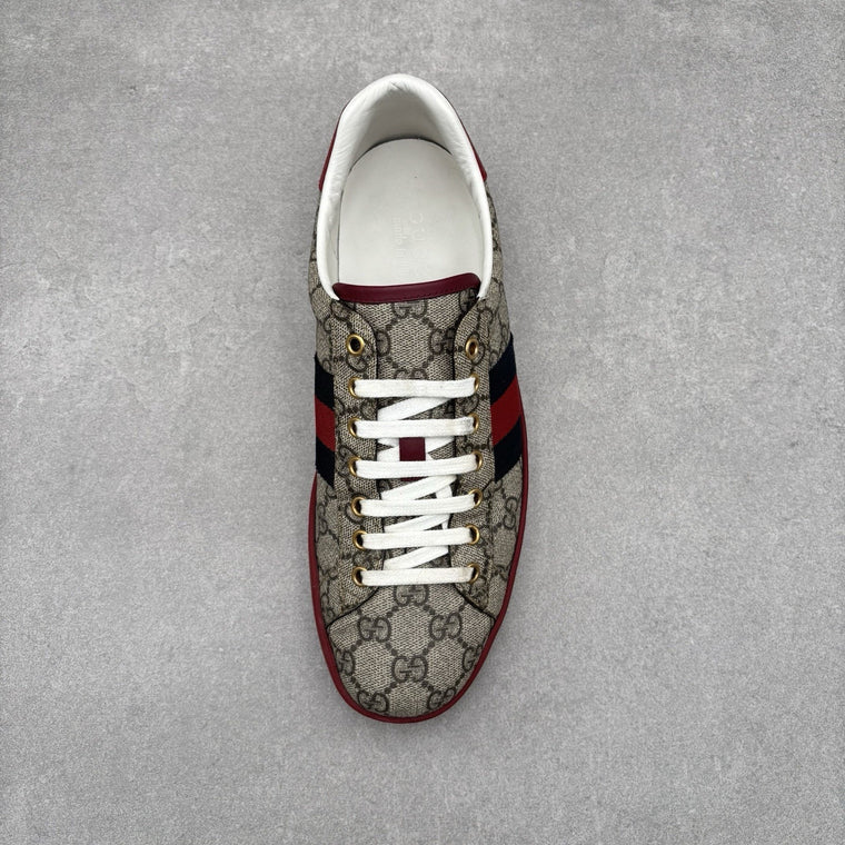 Size 8 G (8.5 US) Gucci Ace GG Supreme ' Beige ' | GREAT CONDITION! — photo 11