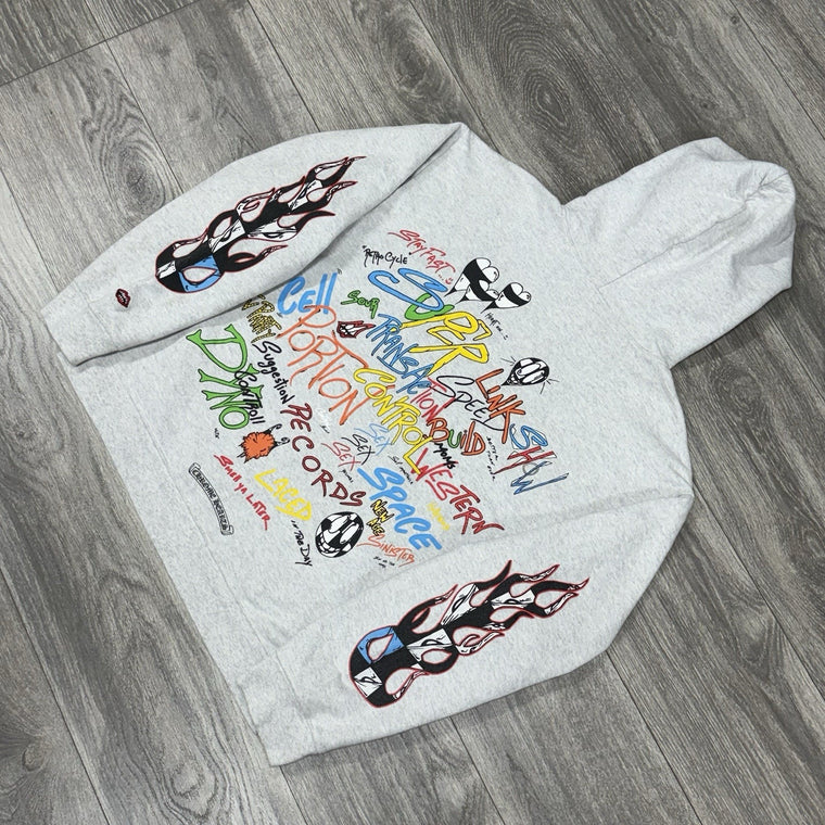 x Matty Boy Flames Hoodie Heather Grey — photo 3