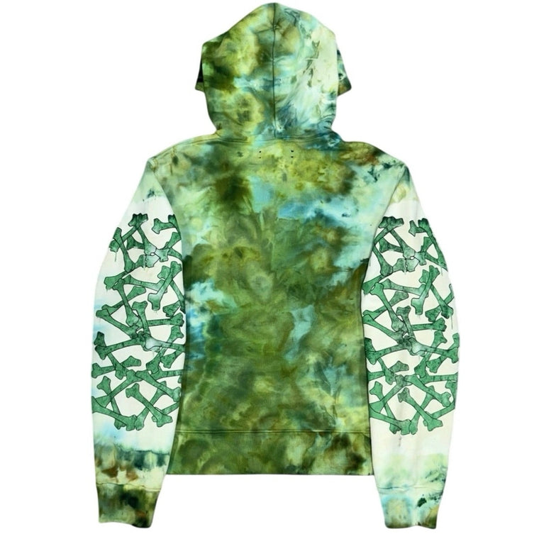 Bones Tie Dye Hoodie Green — photo 2
